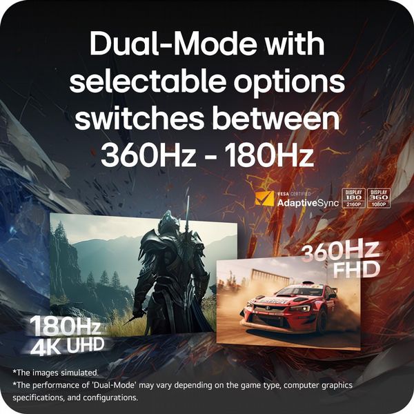 LG UltraGear 27G810A-B 27-inch 4K Dual-Mode Gaming Monitor