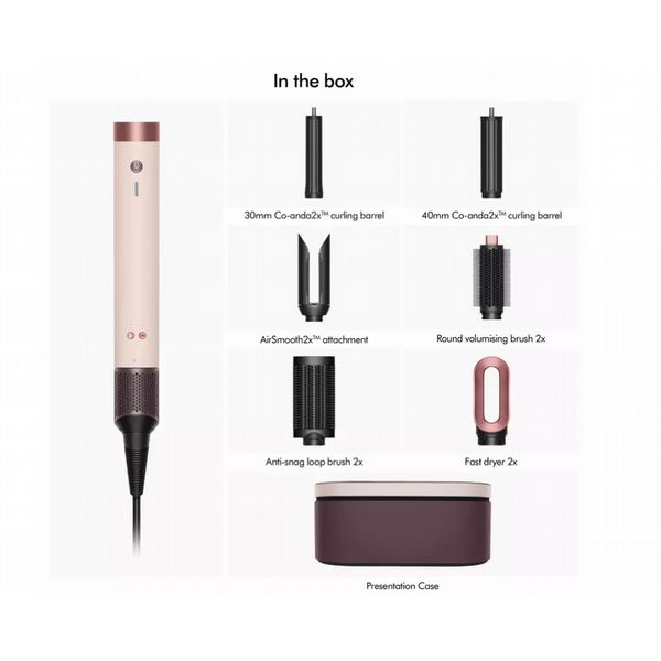 Dyson Airwrap Co-anda 2x for Straight and Wavy Hair - Ceramic Pink & Rose Gold