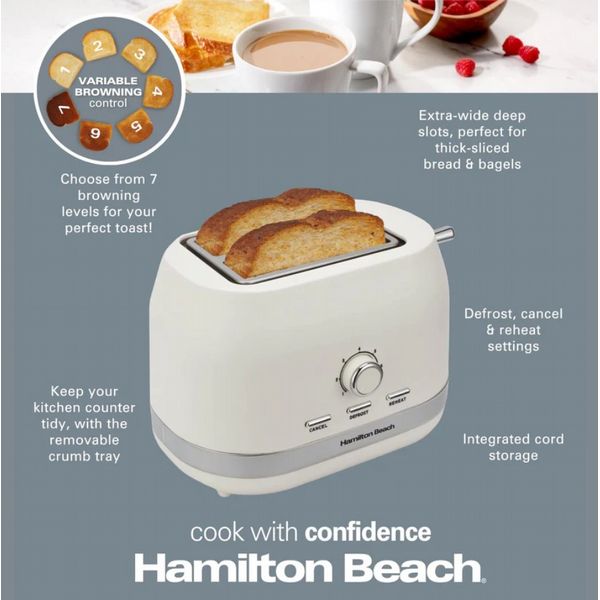 Hamilton Beach Ella Kettle & 2 Slice Toaster Bundle Latte