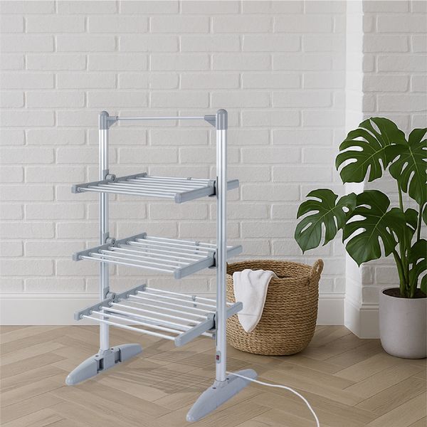 Rediffusion Ultra Compact Heated Clothes Airer With Cover