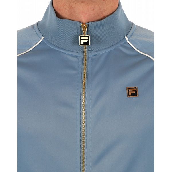 FILA TRISTAN TRACK TOP WITH PIPING DETAIL MENS - FADED DENIM