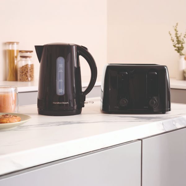 Hamilton Beach Essential 1.7L Rapid Boil Kettle, 4 Slot Toaster and 20L Microwave