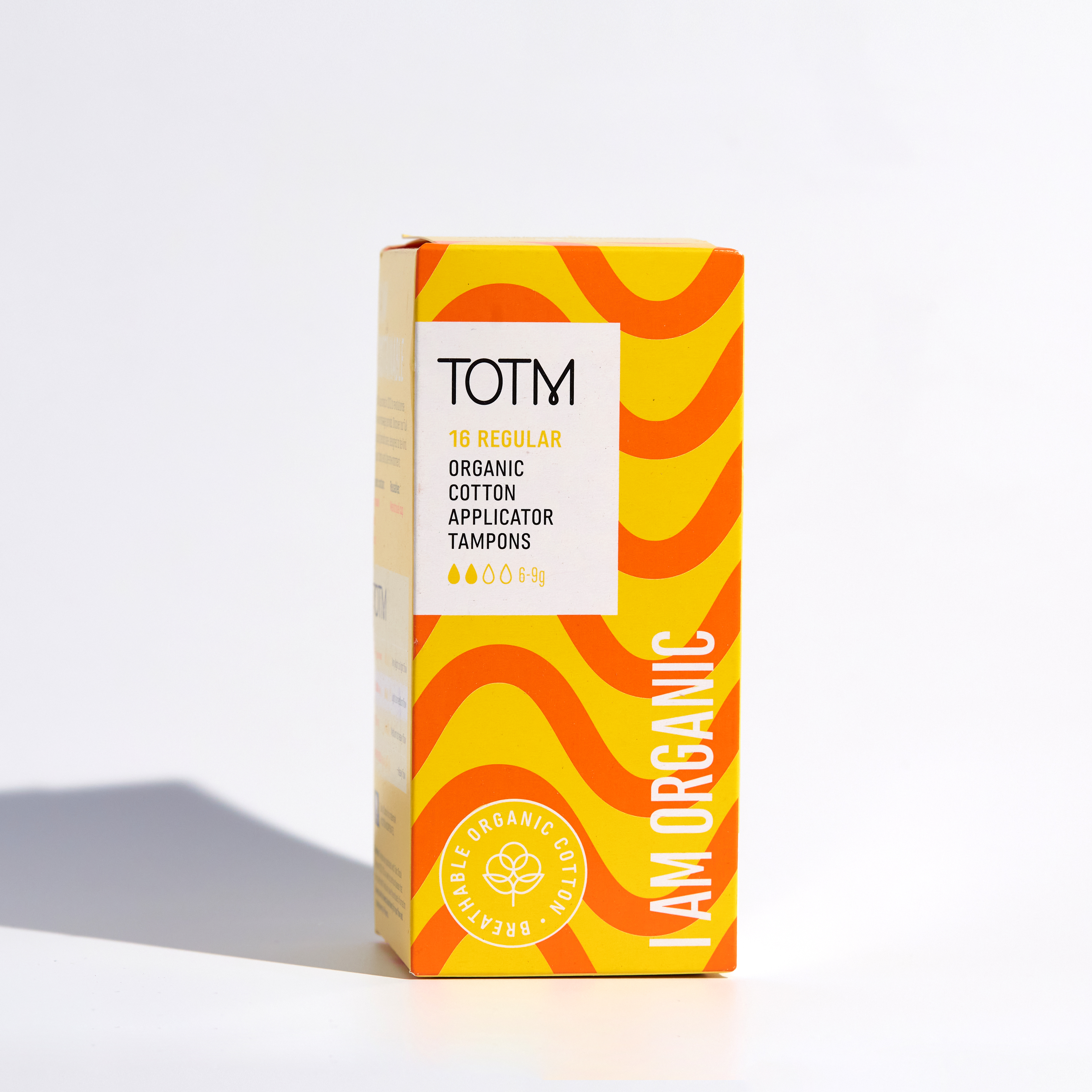 TOTM Organic Cotton Applicator Tampons  Regular (x16) - 5 packs