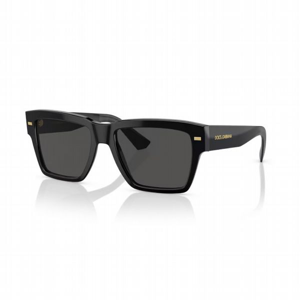 Dolce & Gabbana Black Frame with Dark Grey Lens - Size Large