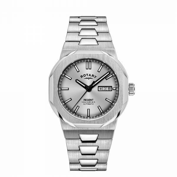 Rotary Men'S Regent Automatic Ss Bracelet