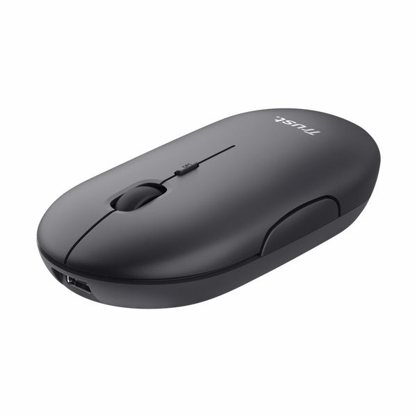 Trust Puck Rechargeable Wireless Ultra-Thin Mouse - Black