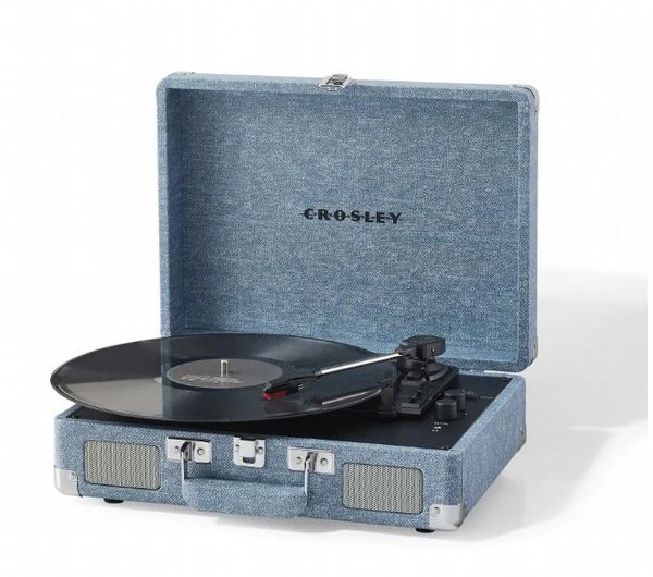 Crosley Cruiser Plus Portable Turntable Washed Demin